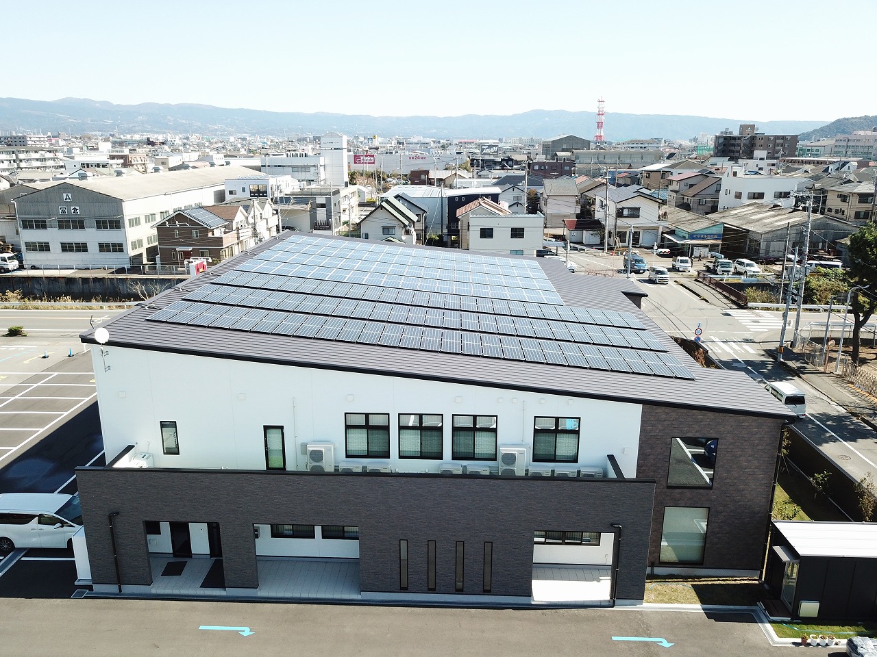 空から見たZEB本社